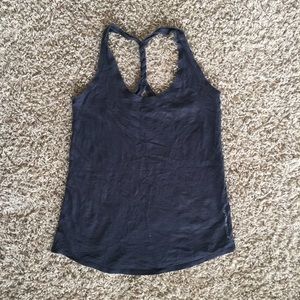 Under Armour racer back black tank top